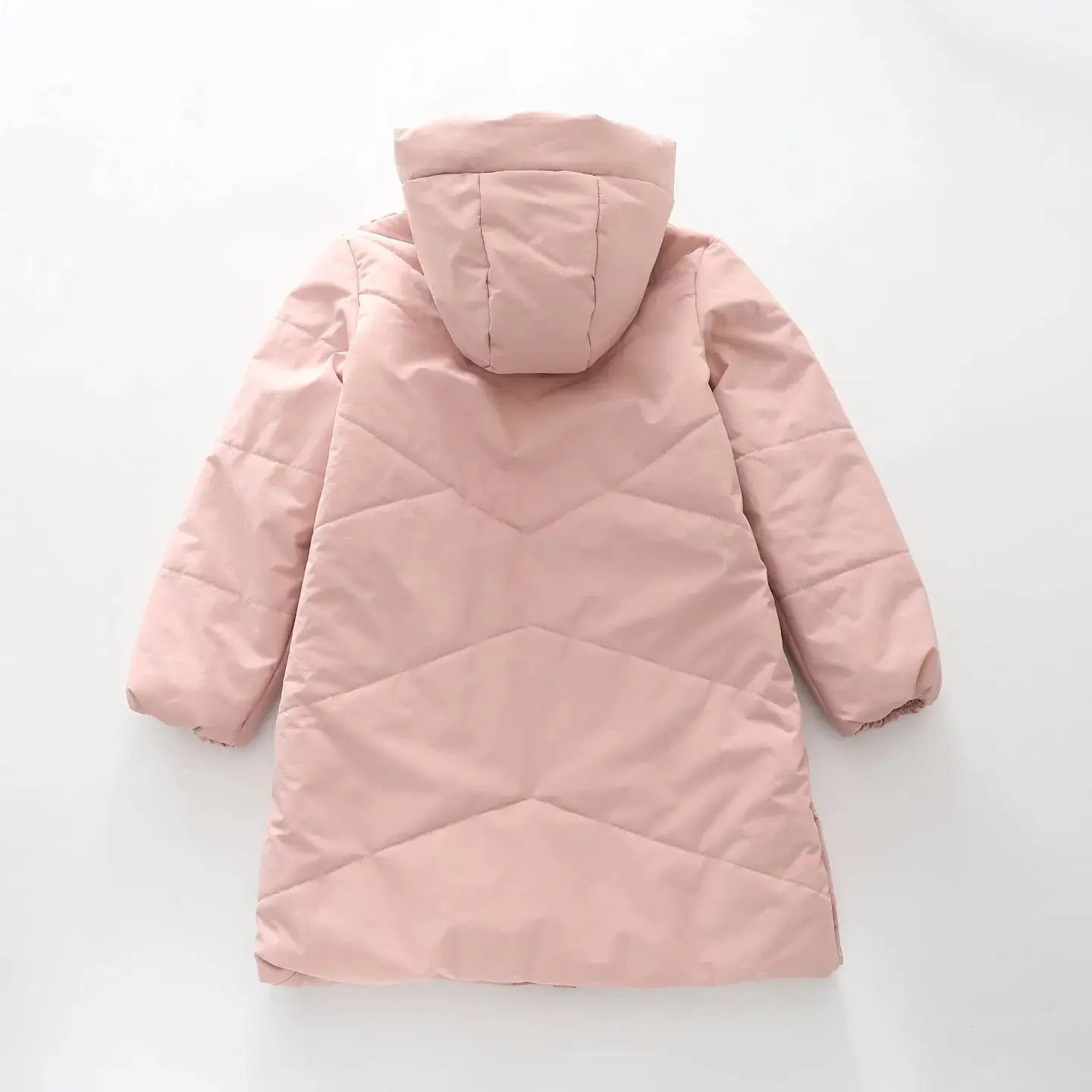 Longline Pink Puffer Jacket Ollies Place