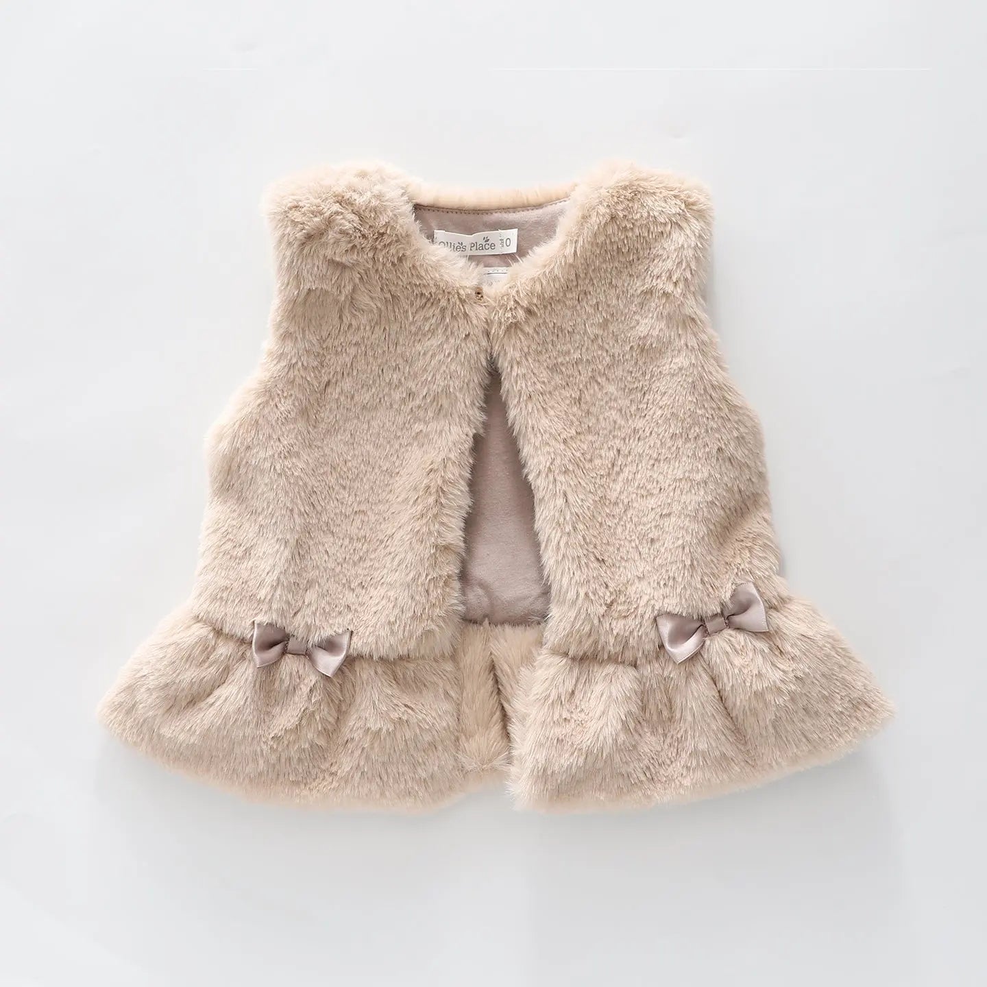 Lovely Deer Faux Fur Vest Ollies Place