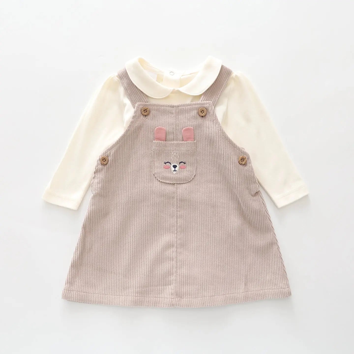 Lovely Deer Pinafore Dress Set Ollies Place