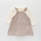 Lovely Deer Pinafore Dress Set Ollies Place