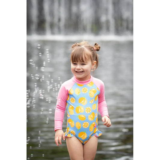 Lovely Lemons Long Sleeve Swimsuit Ollies Place