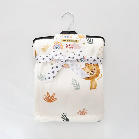 Lovely Lion Baby Blanket Ollies Place