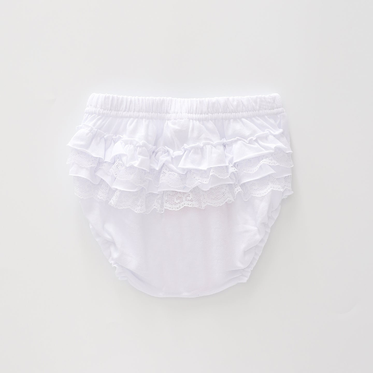 Baby Girl Ruffle Ivory Bloomer Ollies Place