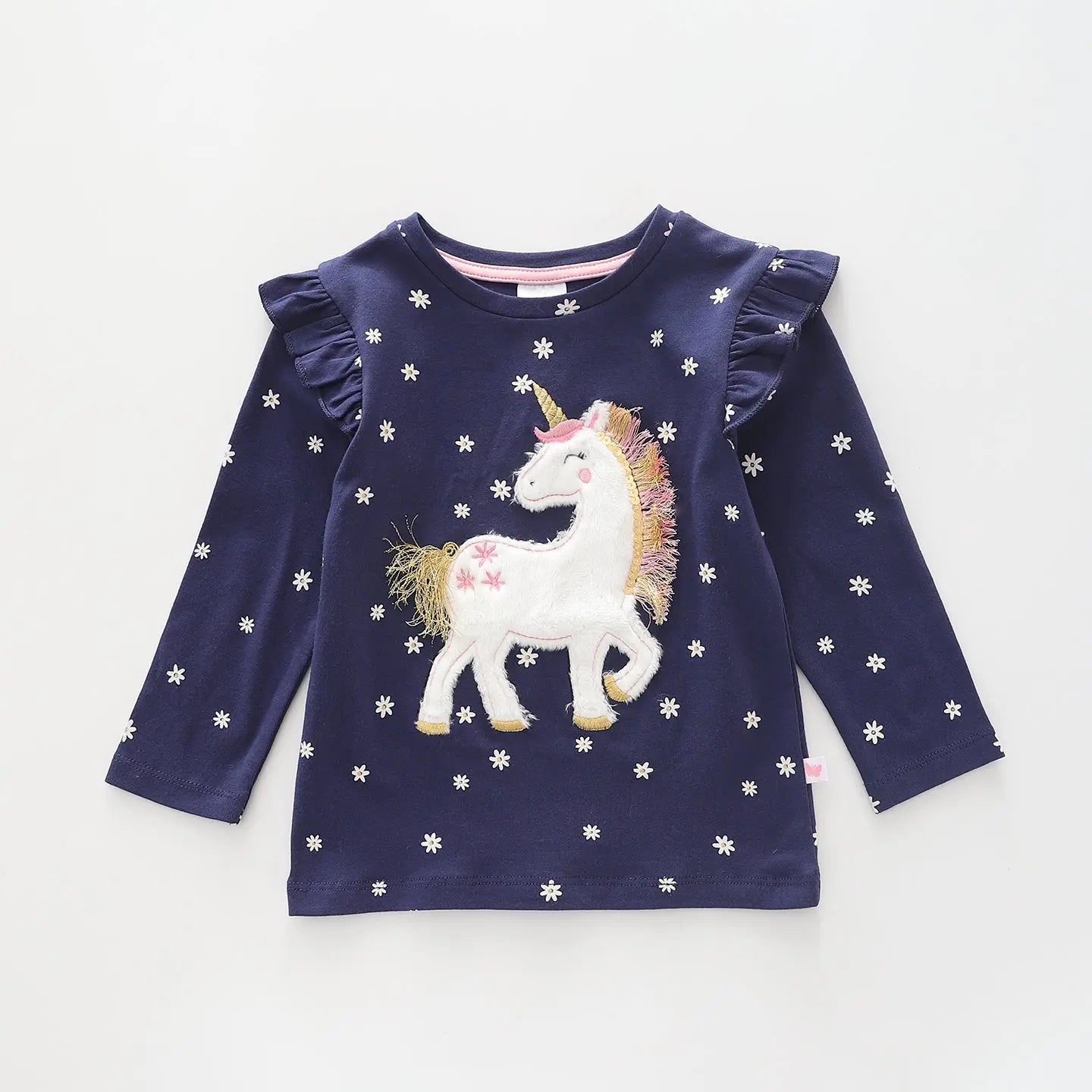 Magical Unicorn, Infant Girl LS Top Ollies Place