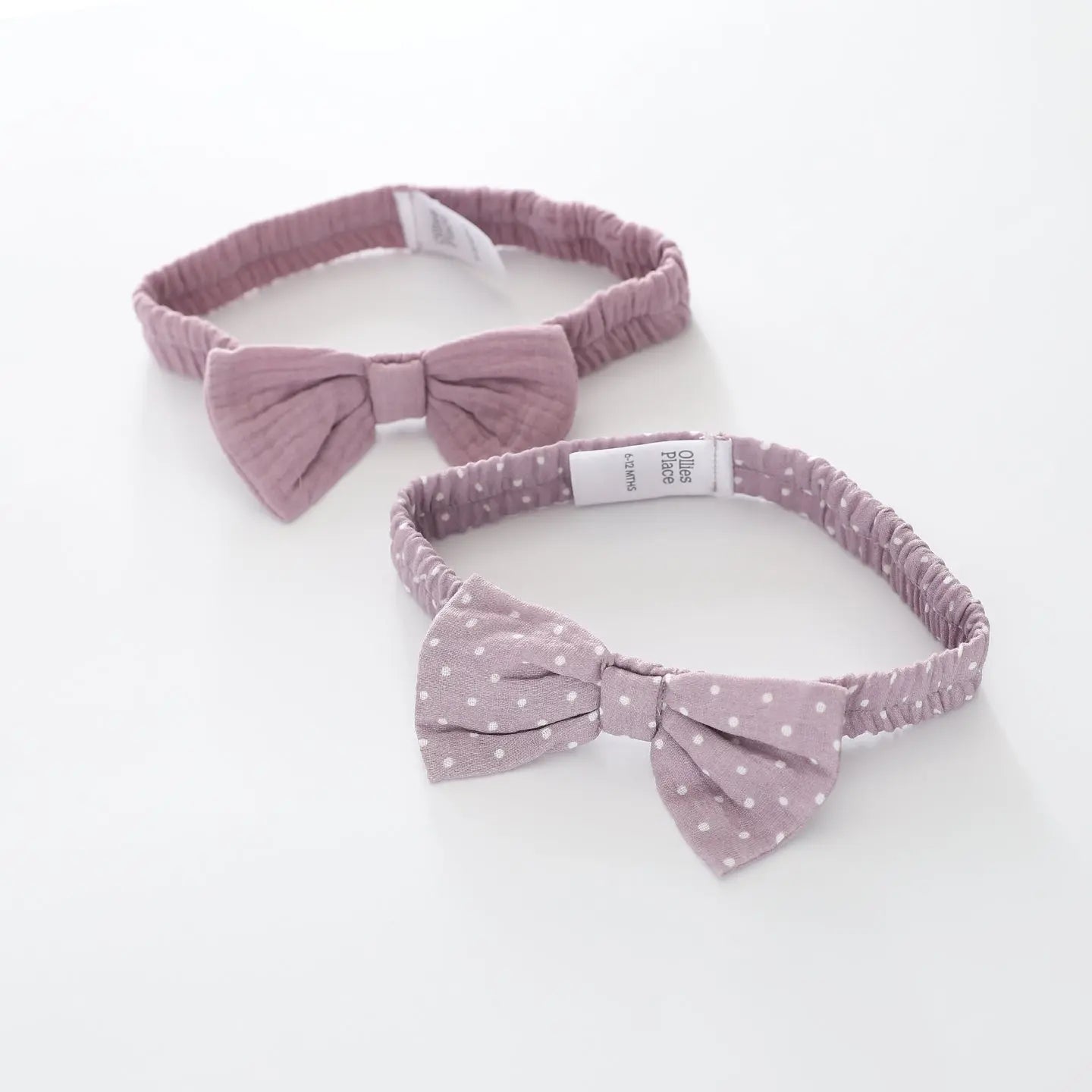 Mauve Baby Headbands Set Ollies Place