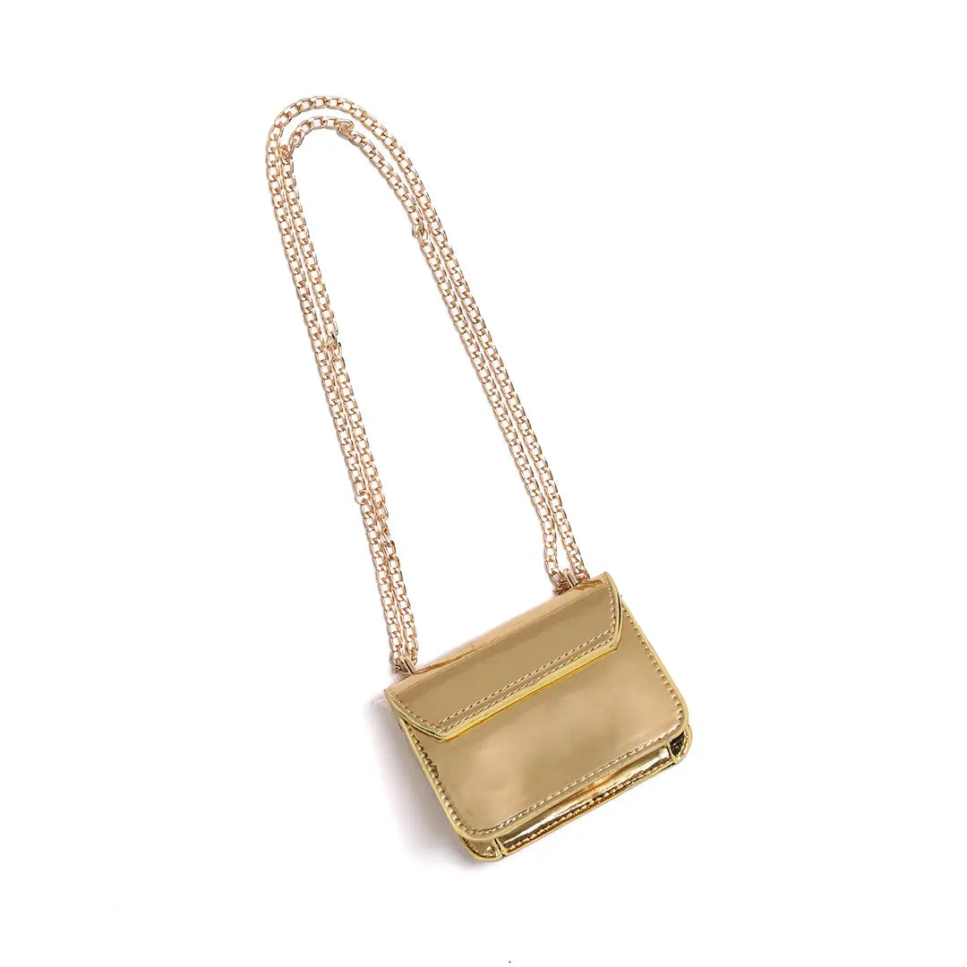 Metallic Gold Glitter Bag Ollies Place