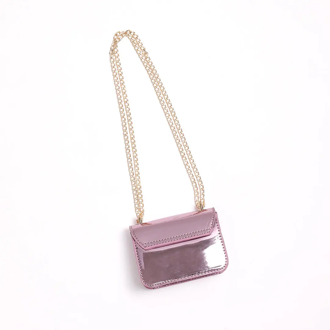 Metallic Pink Glitter Handbag Ollies Place