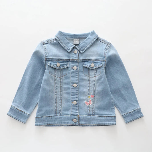 Mid Blue Denim Jacket Ollies Place