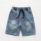 Mid Blue Fade Denim Shorts Ollies Place