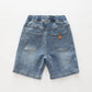 Mid Blue Fade Denim Shorts Ollies Place