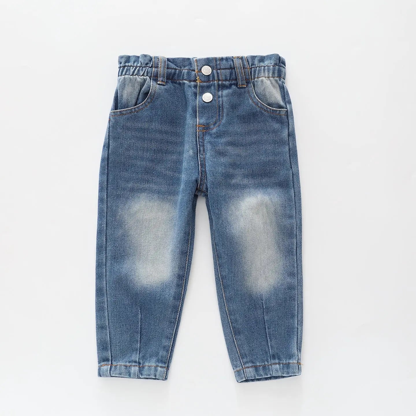 Mid Blue Paper bag Jeans Ollies Place