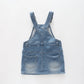 Mid Blue, Girls Denim Pinafore Ollies Place