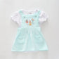 Mint Cheesecloth Pinafore Set Ollies Place