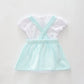 Mint Cheesecloth Pinafore Set Ollies Place