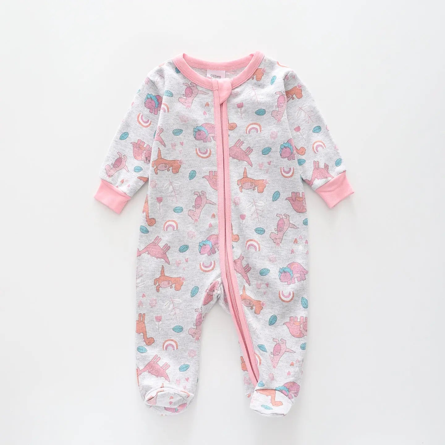 Baby Girls Roker Miss Dino, Baby Girls Romper - Ollies Place Kidswear