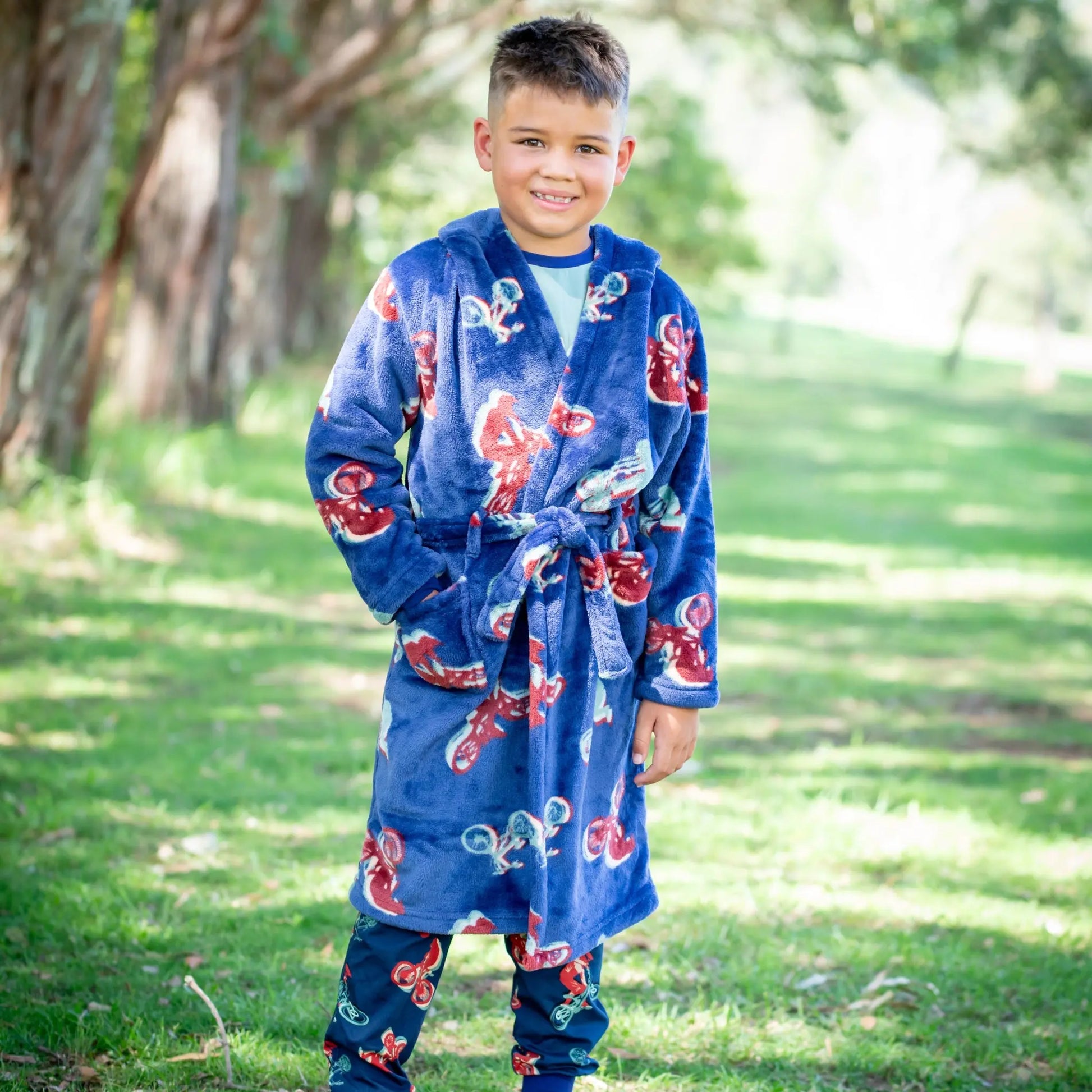 Motorbike Hooded Gown Ollies Place - Main Image