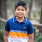 Motorbike Stripe Polo T-shirt Ollies Place