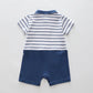 Nautical and Navy Short Romper Ollies Place