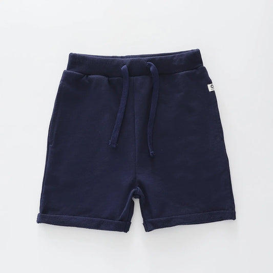 Navy Blue Jogger Shorts Ollies Place