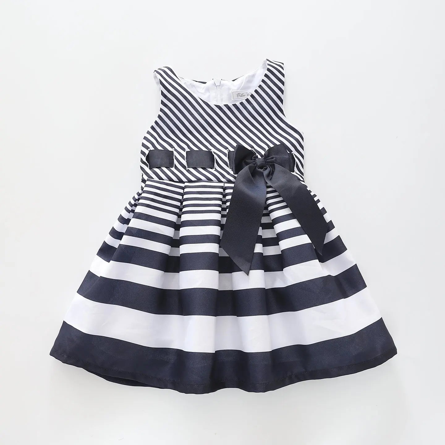 Navy Blue Stripe, Girls Party Dress Ollies Place