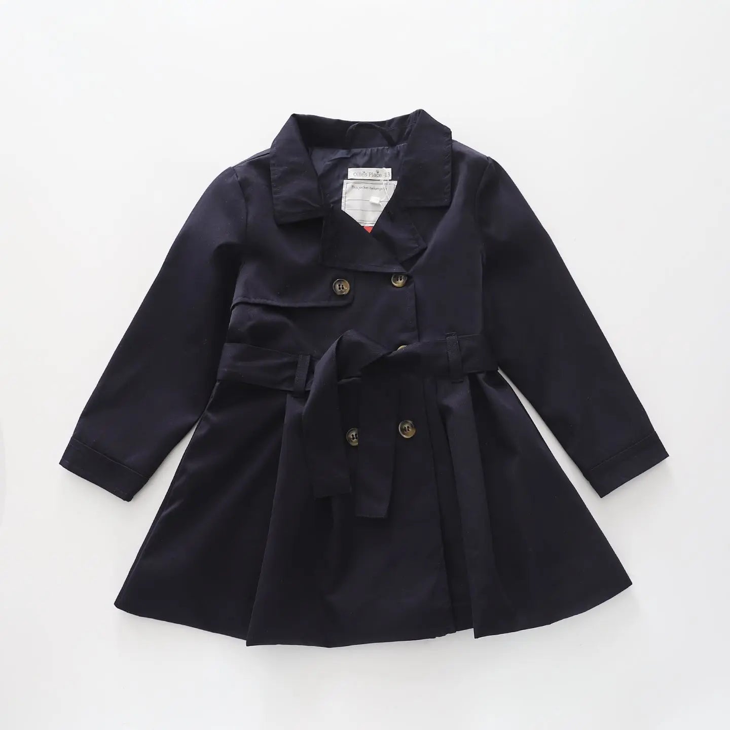 Navy Blue, Girls Trench Coat Ollies Place