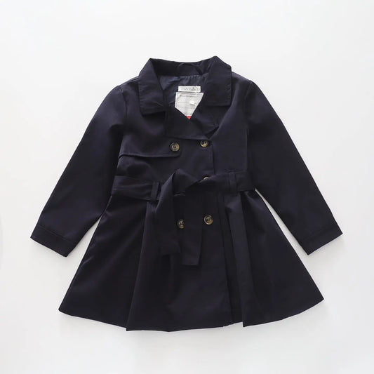 Navy Blue, Junior Girls Trench Coat Ollies Place