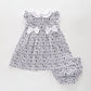 Navy Daisy Bloomers and Dress Set Ollies Place