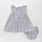 Navy Daisy Bloomers and Dress Set Ollies Place