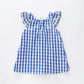 Navy Daisy Check Dress Ollies Place