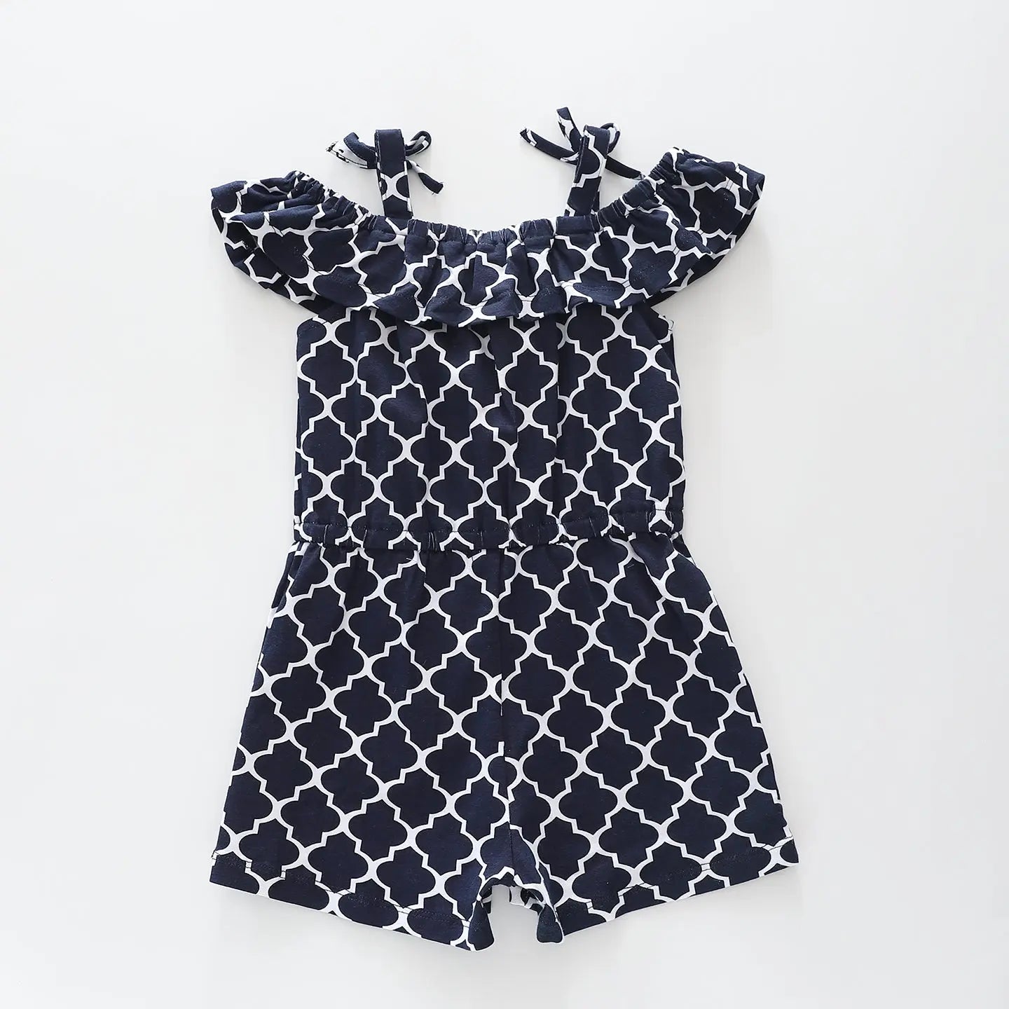 Navy Geometric Playsuit Ollies Place