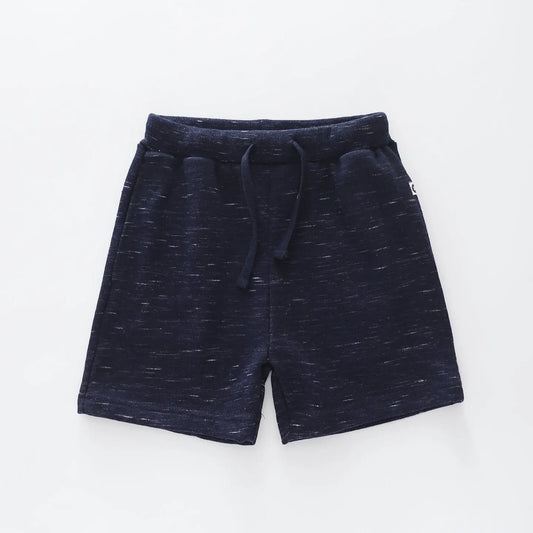 Navy Marle Shorts Ollies Place