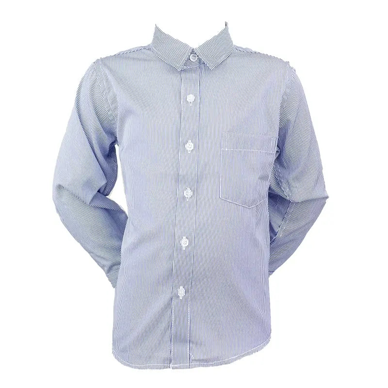 Navy Pinstripe Collared Shirt Ollies Place