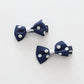 Navy Polka Dot Bow Hair Clips 2 Pack Ollies Place