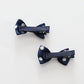 Navy Polka Dot Bow Hair Clips 2 Pack Ollies Place