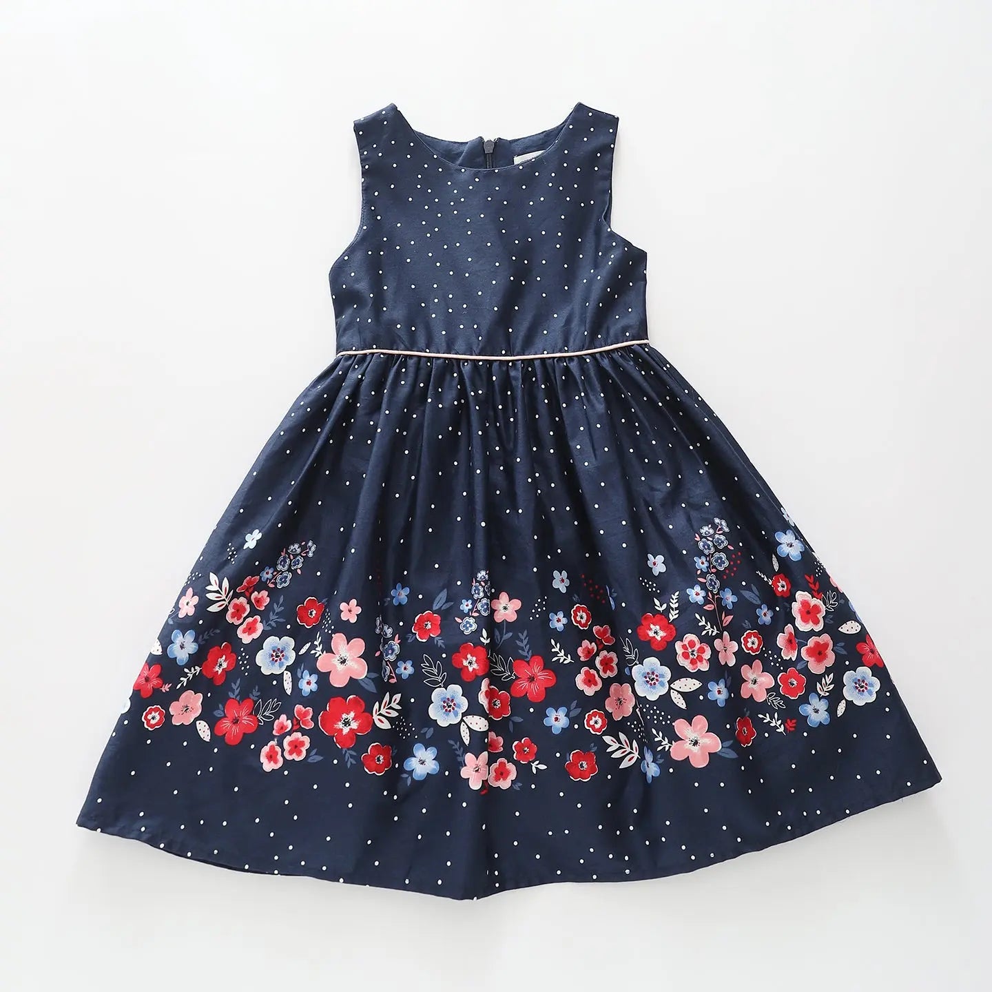 Navy Polka Dot Dress Ollies Place