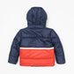 Navy Red Hooded Puffer Jacket - Toddler Boy Ollies Place