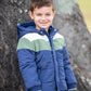 Navy Sherpa Puffer Jacket Ollies Place