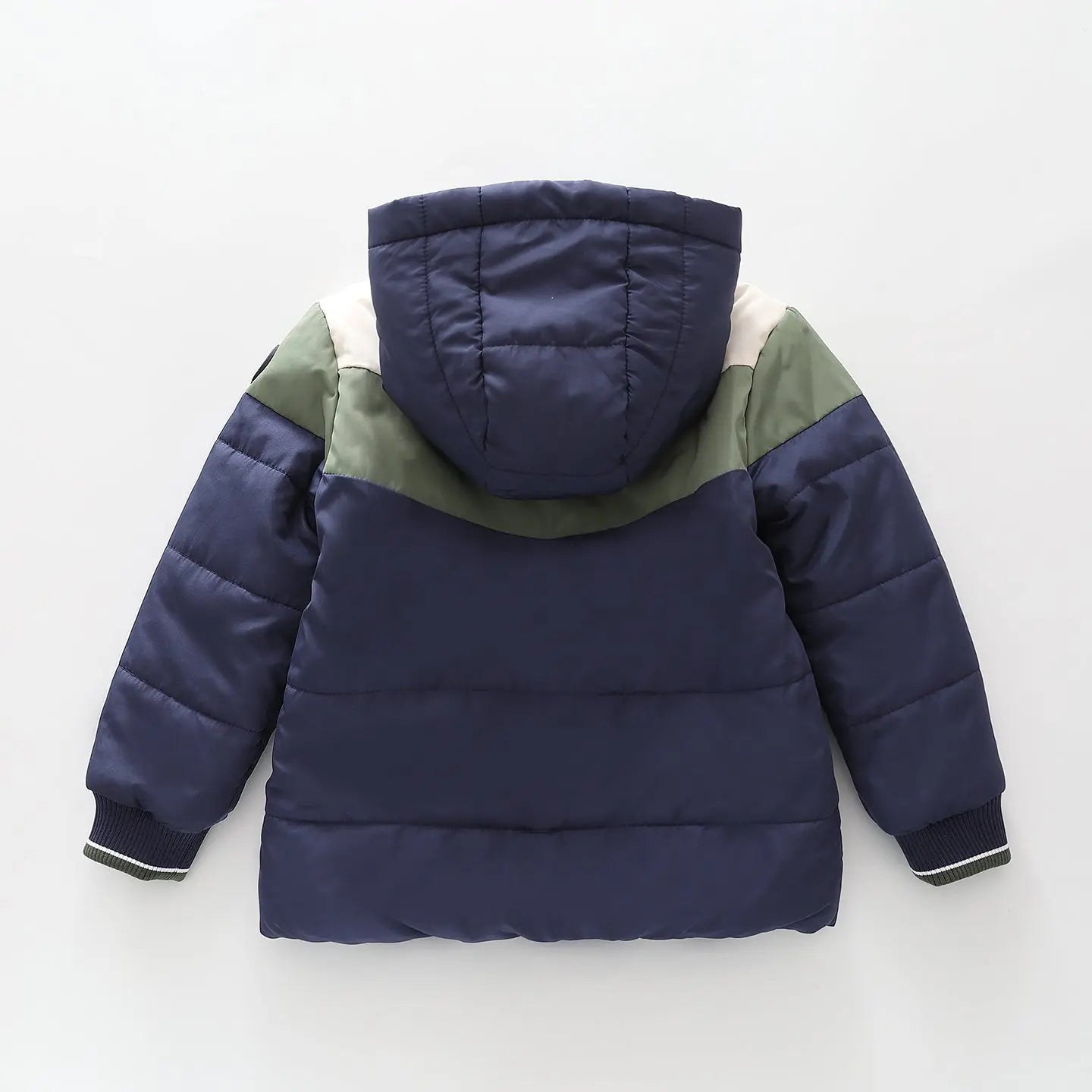 Navy Sherpa Puffer Jacket Ollies Place