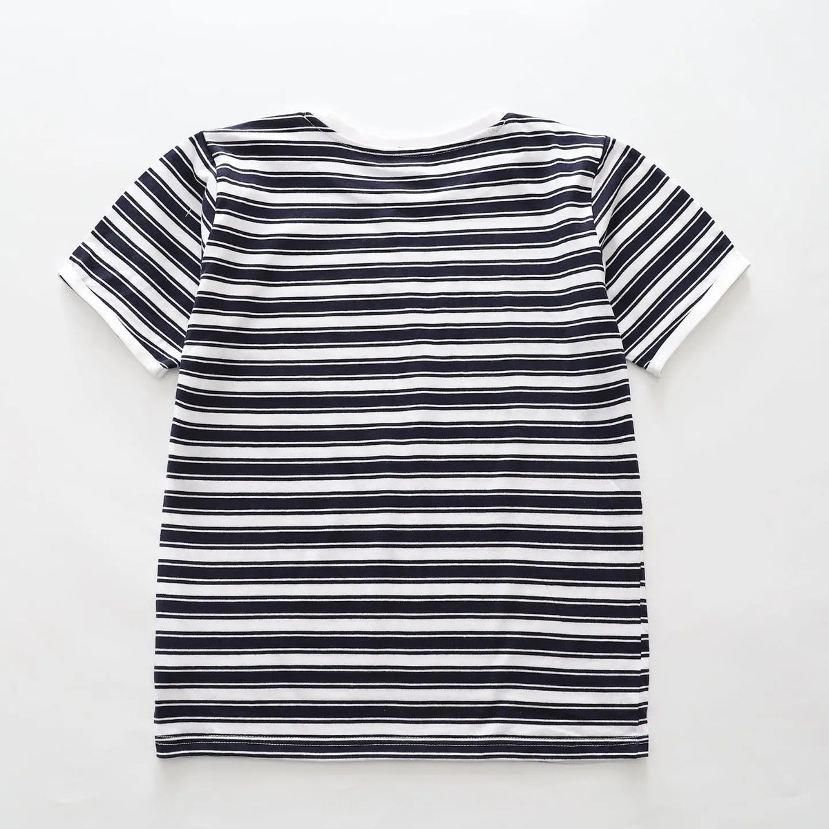 Navy Stripe Cotton Tee Ollies Place