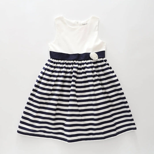 Navy Stripe Dress Ollies Place