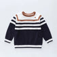 Navy Stripe Knit Jumper Ollies Place