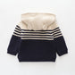 Navy Stripe True Knit Jacket Ollies Place