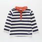 Navy Striped Rugby Polo Ollies Place