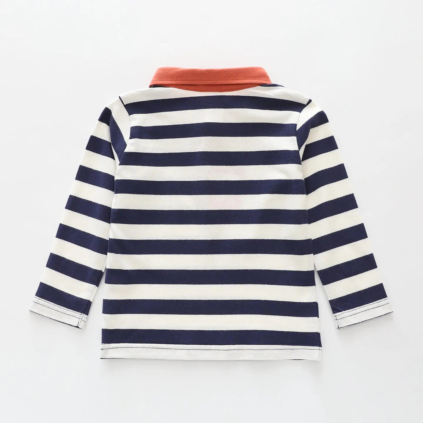 Navy Striped Rugby Polo Ollies Place