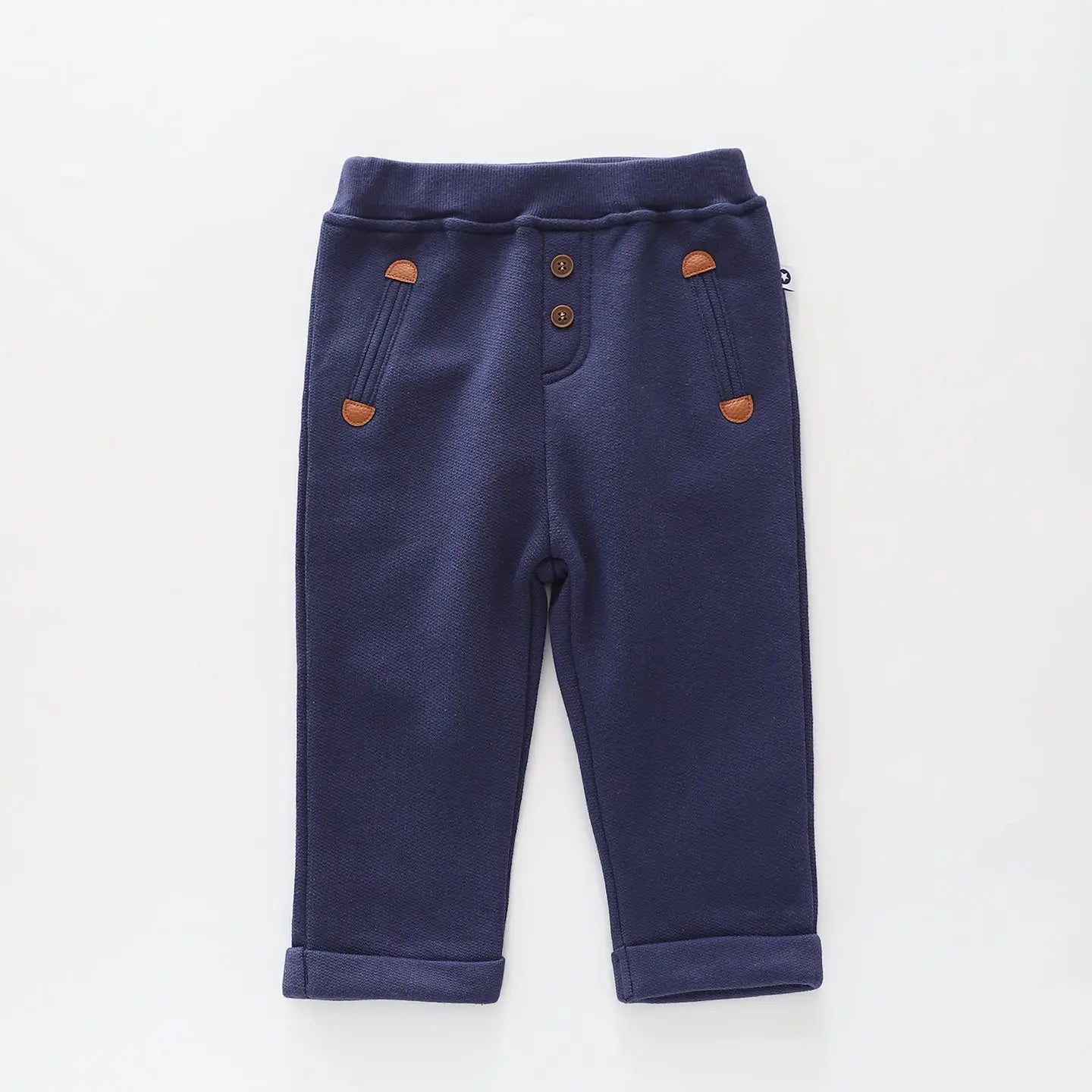 Navy Textured Pants Ollies Place