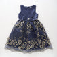 Navy & Gold Party Dress, Hayley Ollies Place