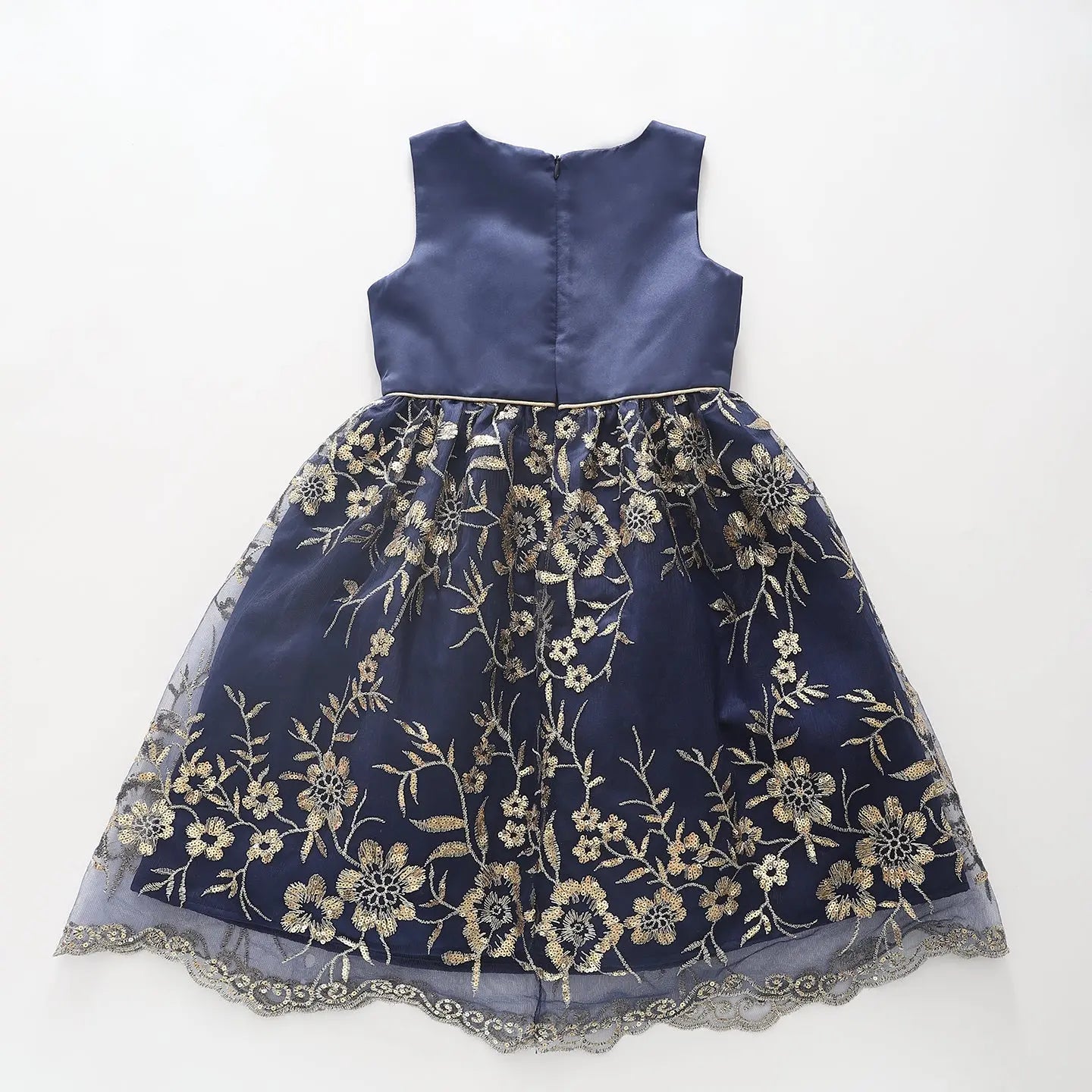 Navy & Gold Party Dress, Hayley Ollies Place