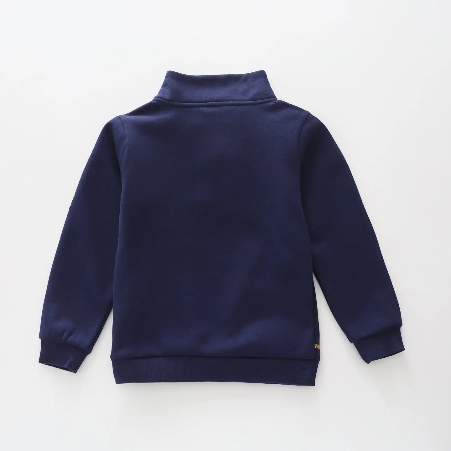 Navy ½ Zip Collar Sweat Top Ollies Place