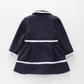 Navy and White Trim Coat Ollies Place