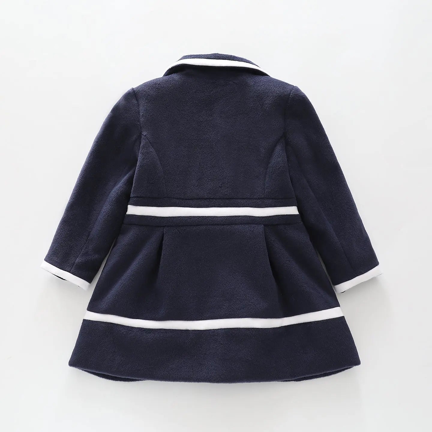 Navy and White Trim Coat Ollies Place
